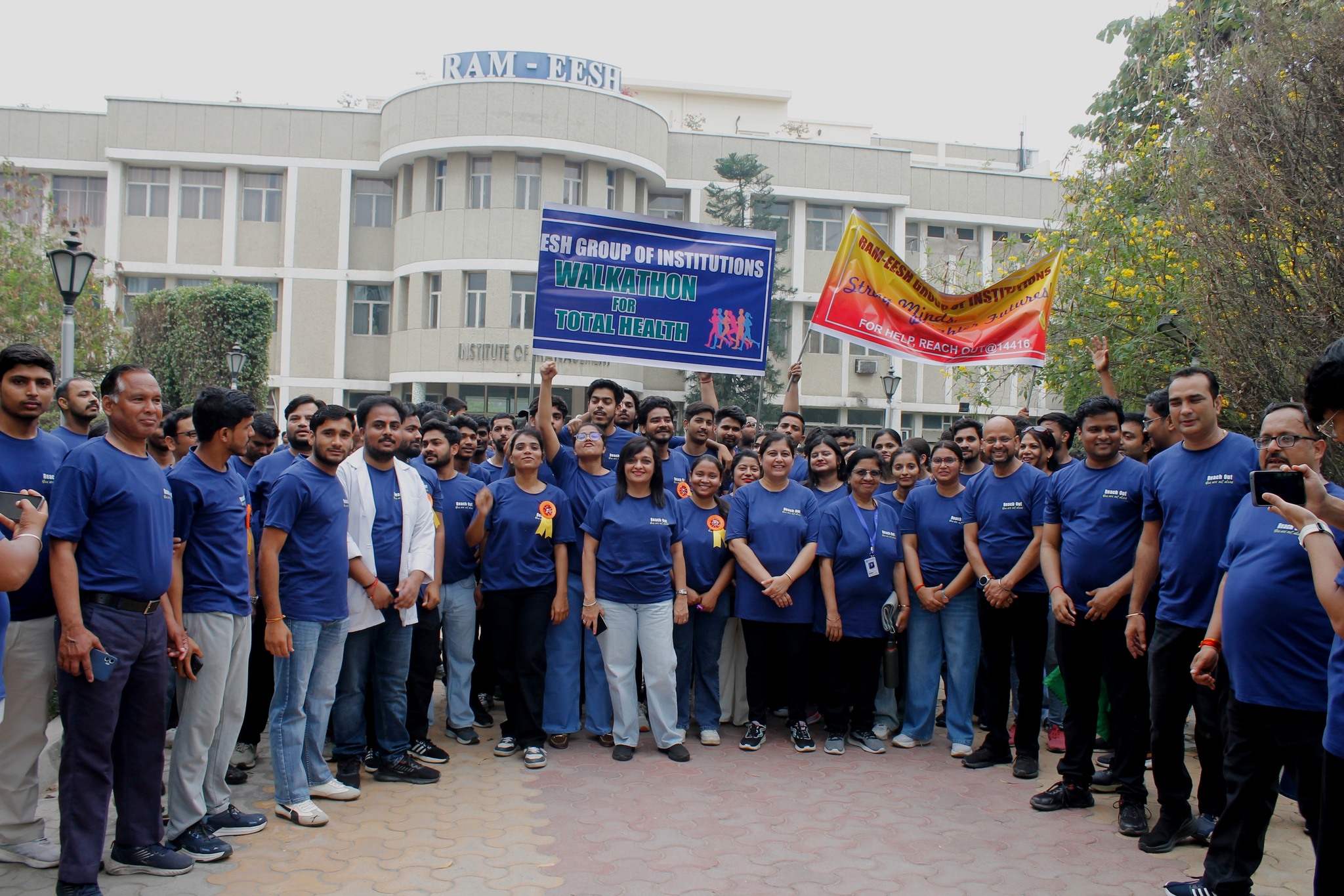 walkathon to promote mental health awareness and total fitness