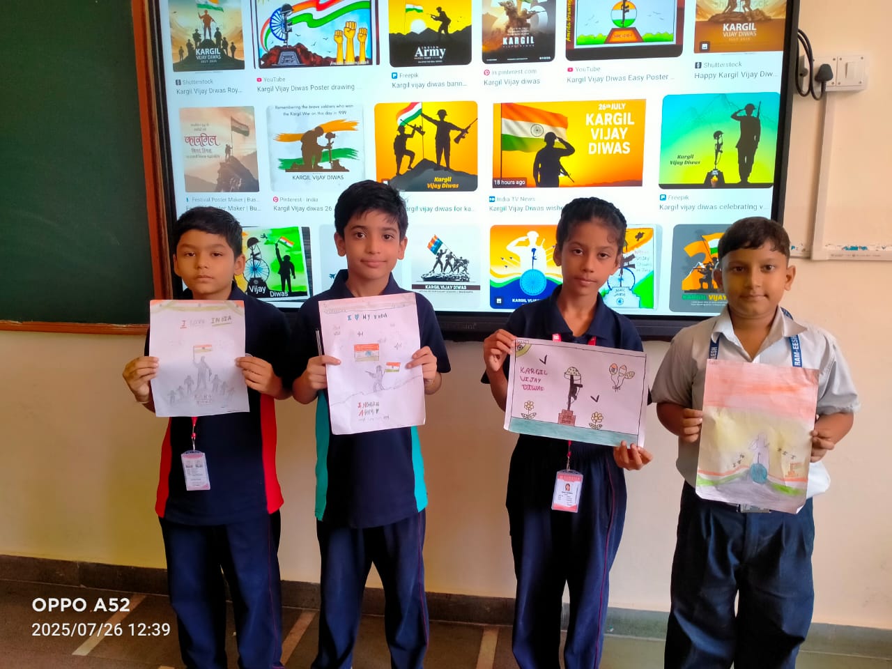 Courage on Canvas: Students Commemorate Kargil Diwas